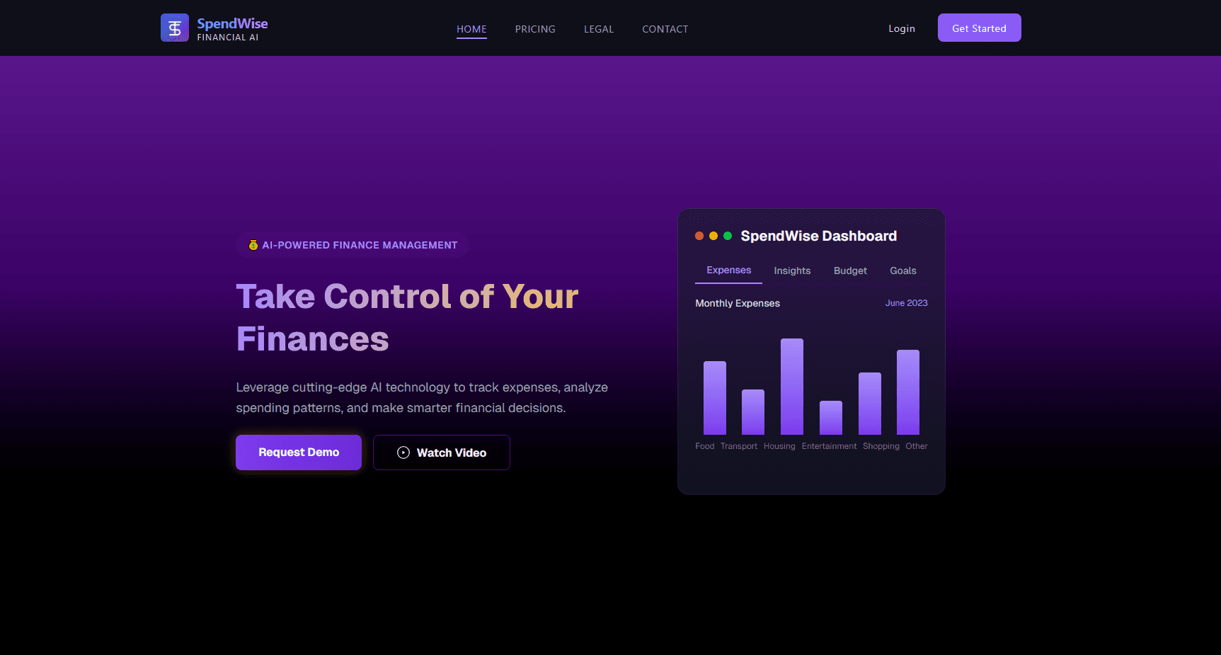 Preview of SpendWise AI